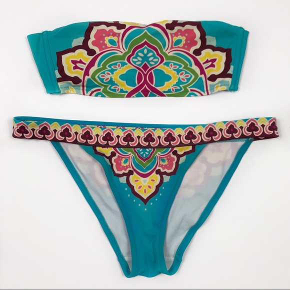 Victoria's Secret Other - Victoria’s Secret Strapless Mandala Bandeau Bikini